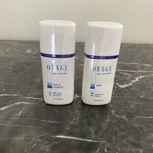 Obagi Nu-Derm Gentle Cleanser and Toner set. Ideal for sensitive and dry skin